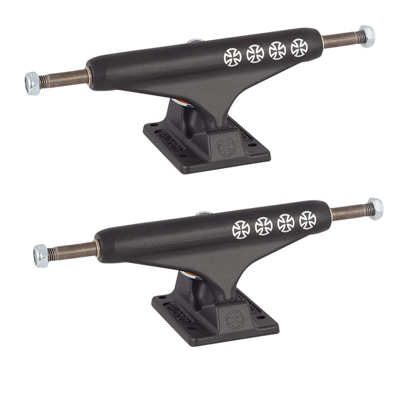 Independent 144 Stage 11 Flat Black 4 Cross Skateboard Trucks