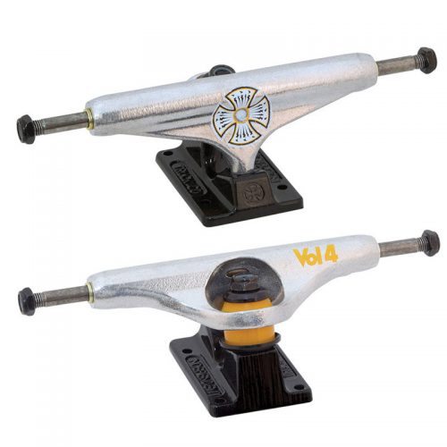 [4セット] INDEPENDENT TRUCKS 139 SILVER Independent Silver Stage 11 Skateboard Trucks - silver 139