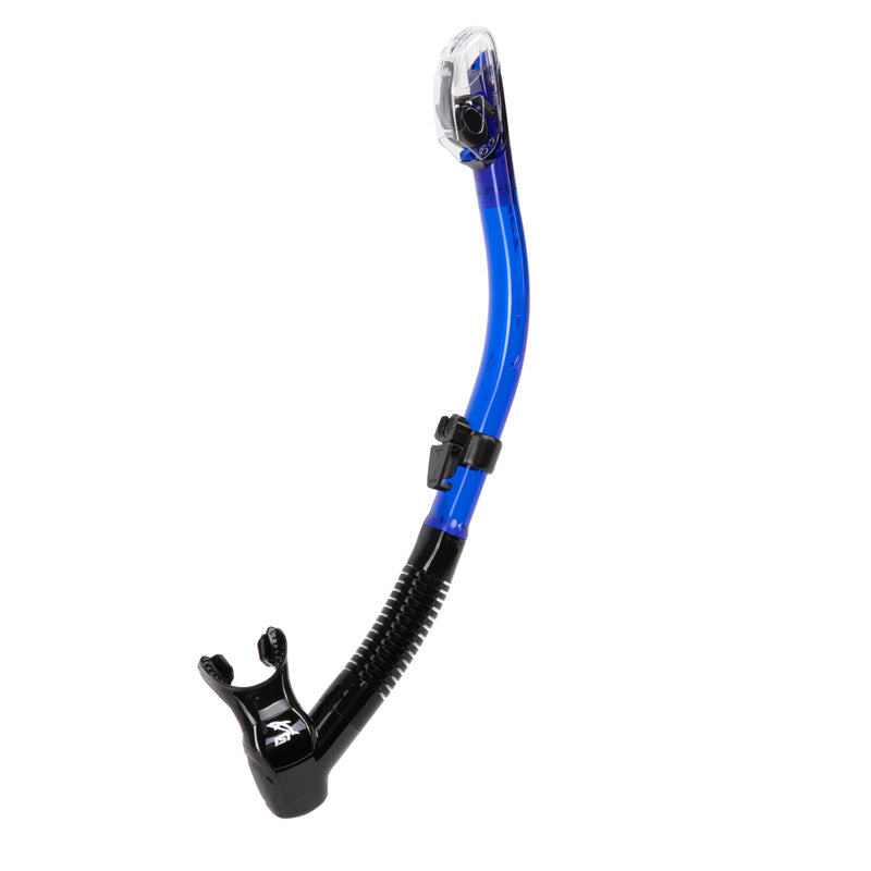 Black Silicone/Blue Snorkel