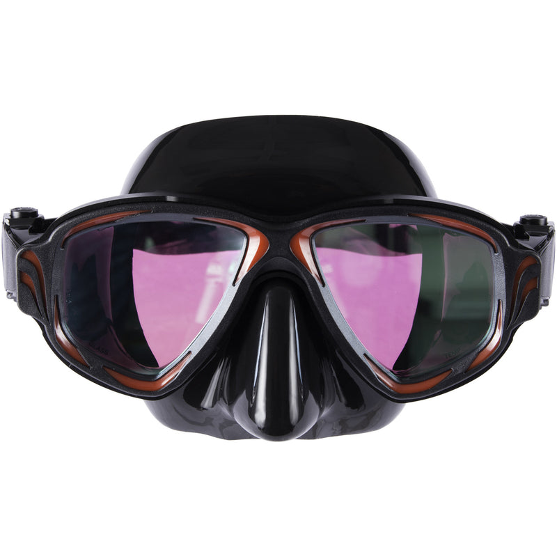 IST M200-BSM Synthesis 2-Window, Tinted Lens Aluminum Dive Mask