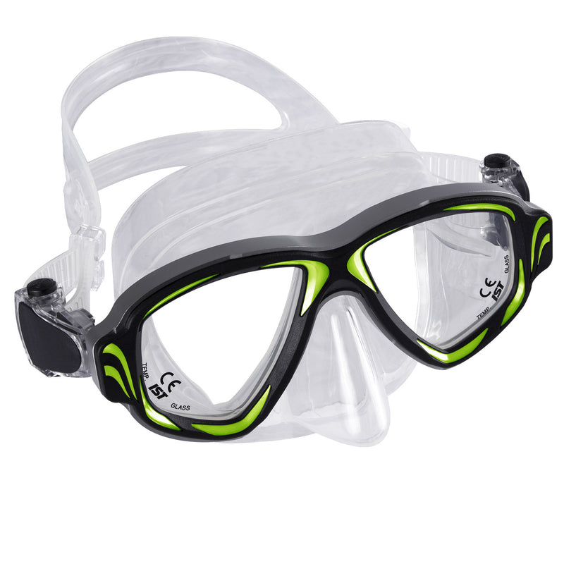 IST Synthesis 2 Window Aluminum Frame Scuba Dive Snorkeling Mask