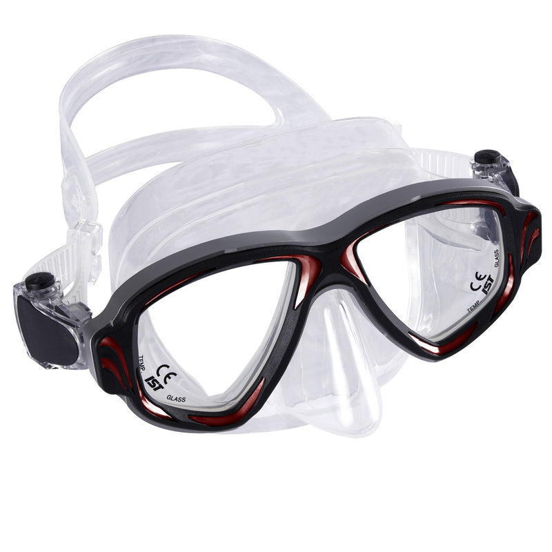 IST Synthesis 2 Window Aluminum Frame Scuba Dive Snorkeling Mask