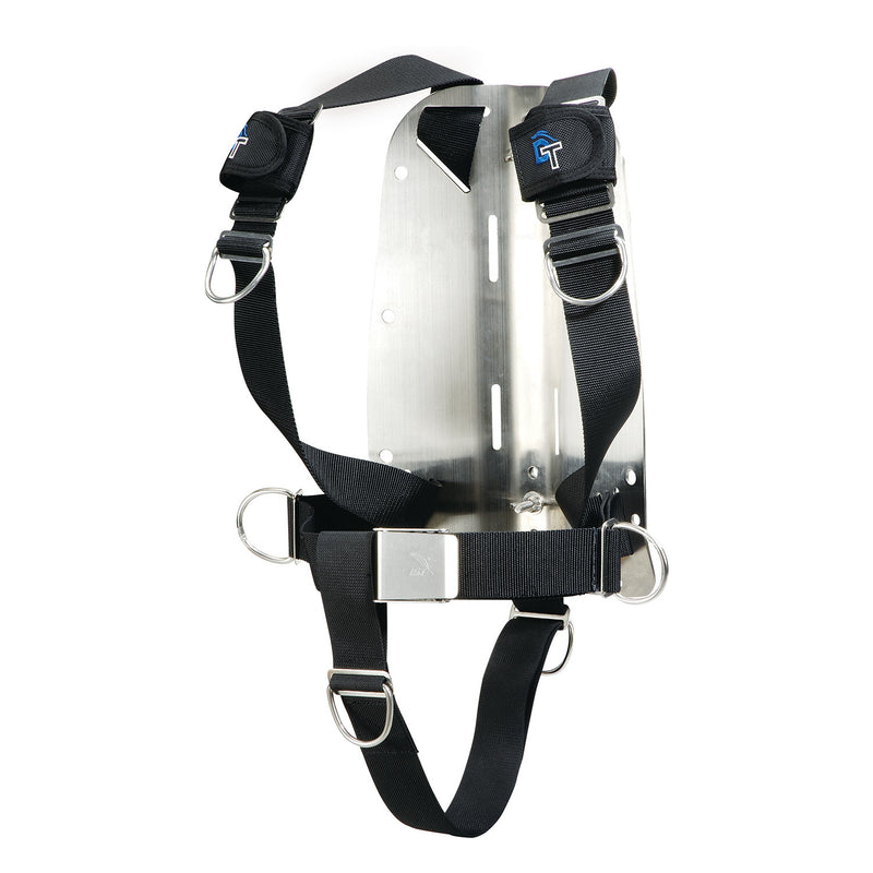 IST Dolphin Tech Basic Dive Harness with Aluminum Backplate