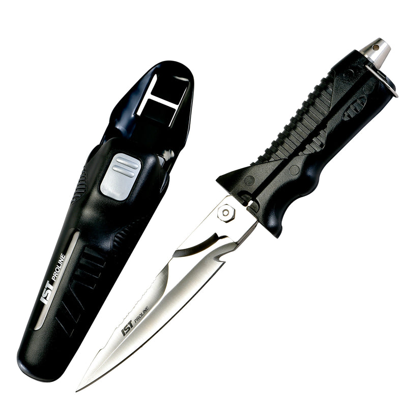 Dive knife scissors with sheath for scuba diving