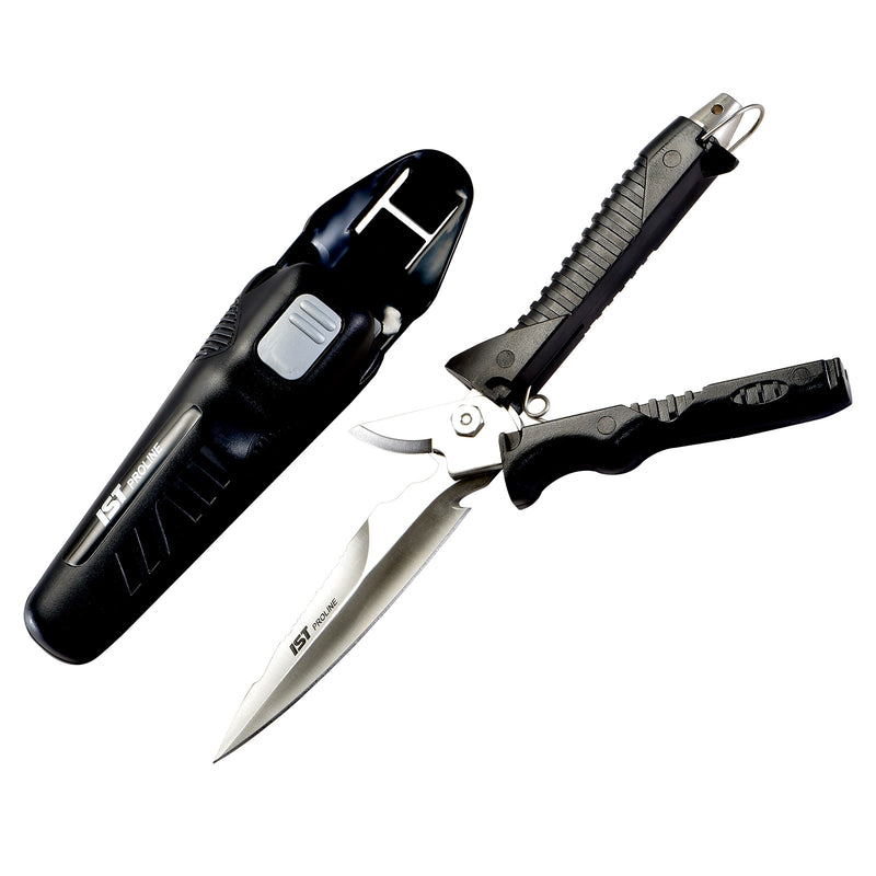 Dive knife scissors with sheath for scuba diving