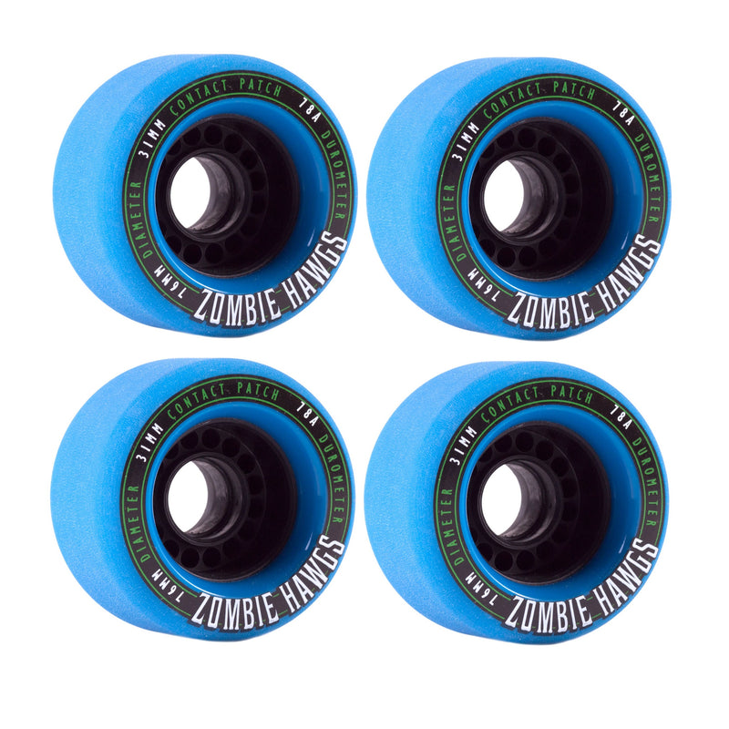Landyachtz 76mm 78A Zombie Hawgs Longboard Wheels