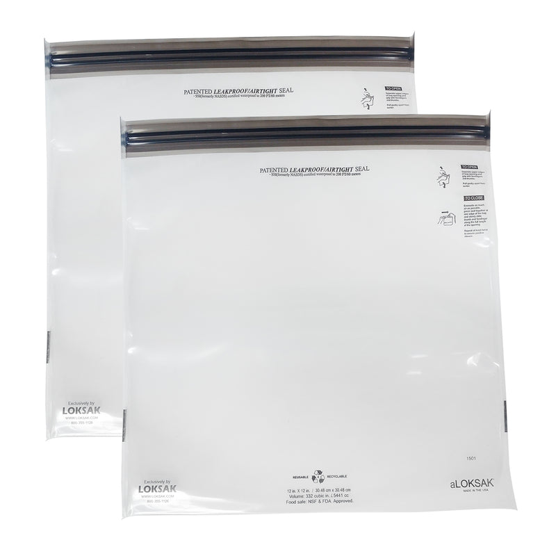 2 aLOKSAK Airtight Waterproof Pouch Clear Dry Bags