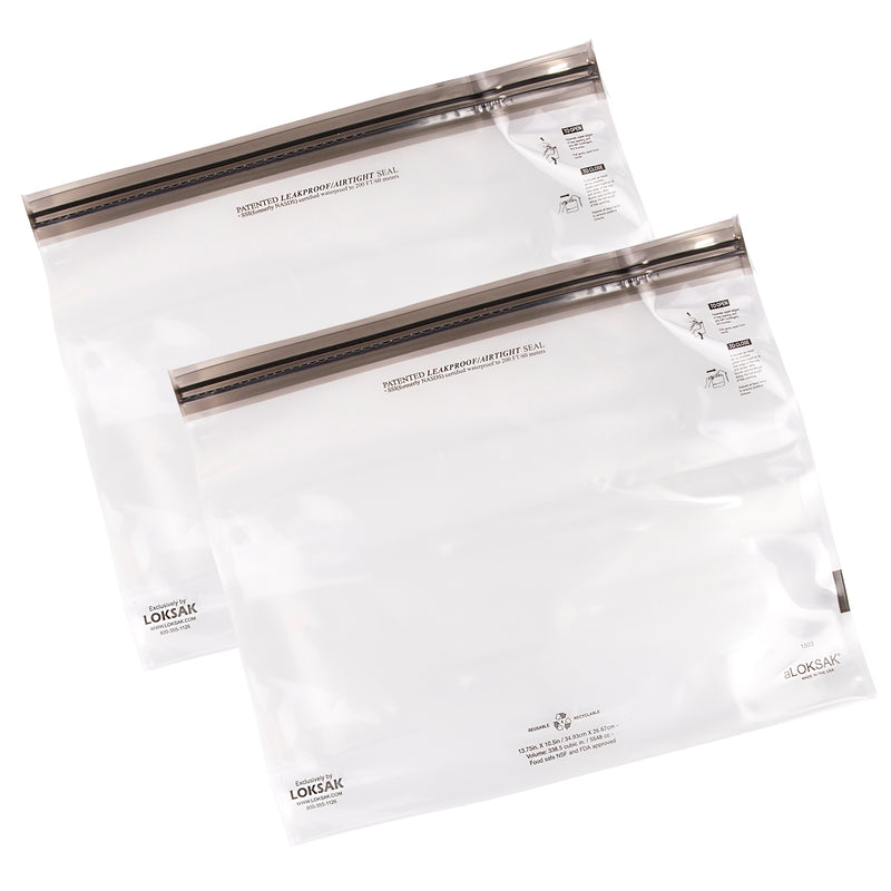 2 aLOKSAK Airtight Waterproof Pouch Clear Dry Bags