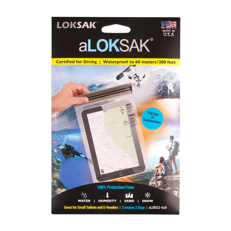 2 aLOKSAK Airtight Waterproof Pouch Clear Dry Bags