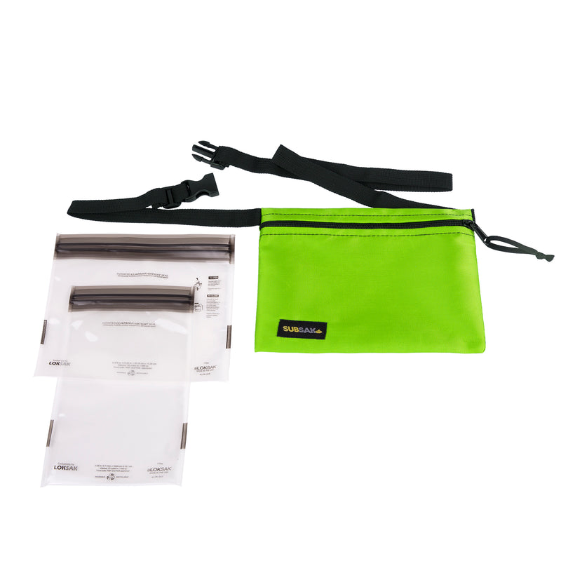 Loksak Subsak Adjustable Belt Waist Pack with 2 Waterproof Bags Inside