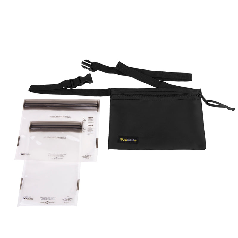 Loksak Subsak Adjustable Belt Waist Pack with 2 Waterproof Bags Inside