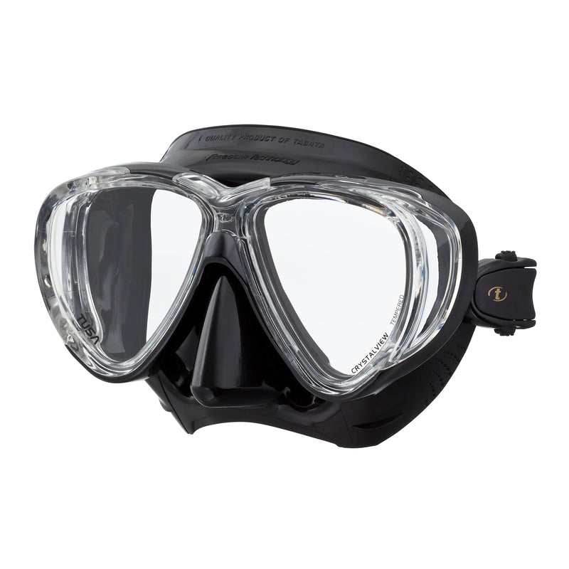 TUSA Freedom Quad Panoramic Scuba, Snorkel Mask with Side Windows