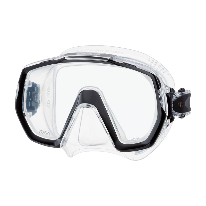 TUSA Freedom Elite Scuba, Snorkel Mask, Quick Release Swivel Buckles