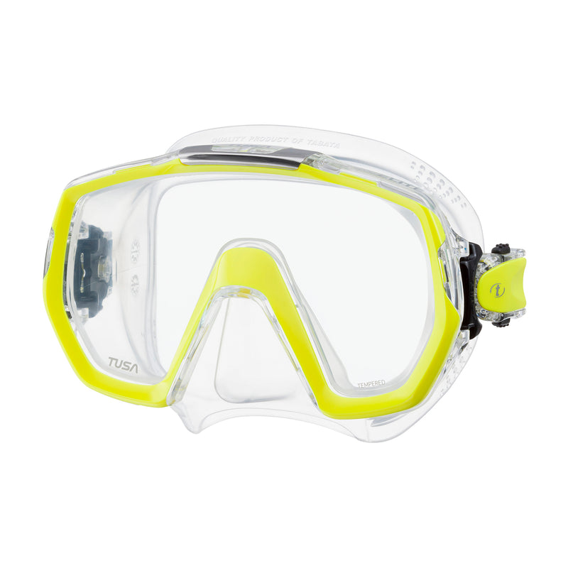 TUSA Freedom Elite Scuba, Snorkel Mask, Quick Release Swivel Buckles