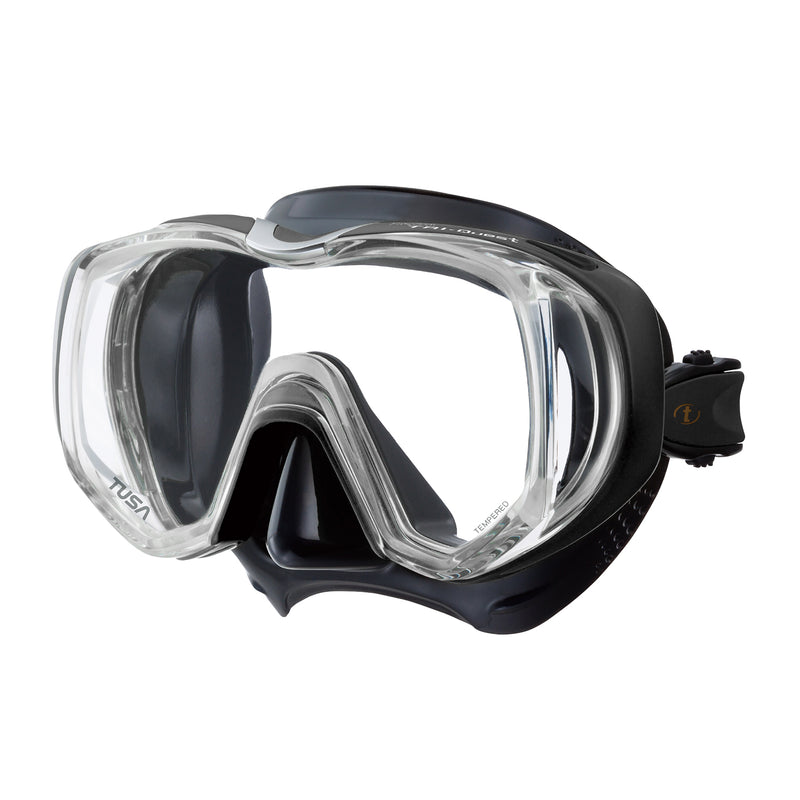 TUSA Freedom Tri-Quest Wraparound, 3 Window Scuba, Snorkel Mask