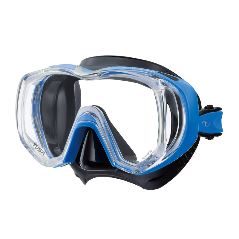 TUSA Freedom Tri-Quest Wraparound, 3 Window Scuba, Snorkel Mask