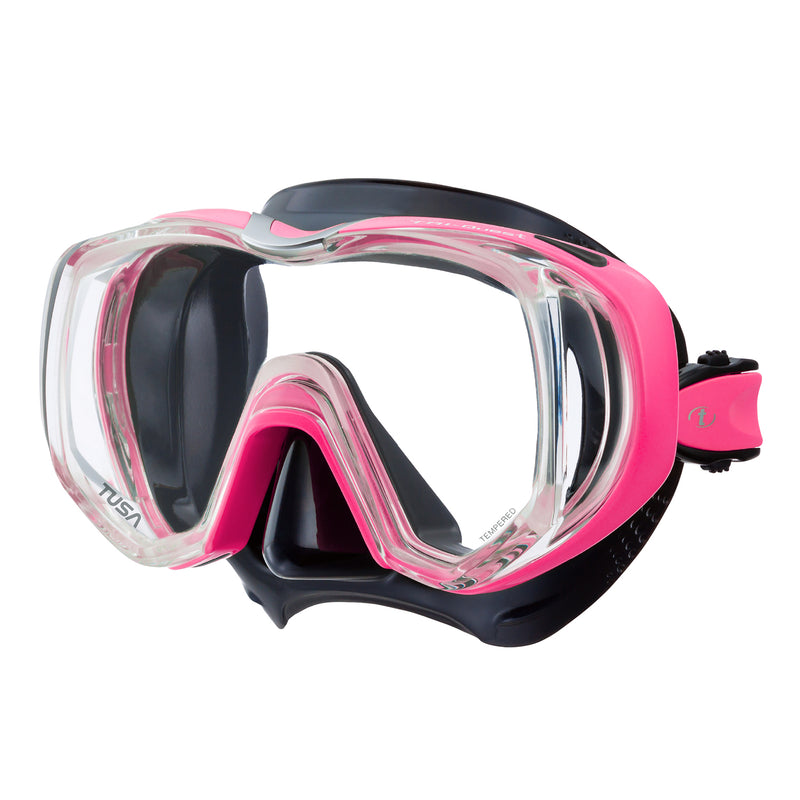 TUSA Freedom Tri-Quest Wraparound, 3 Window Scuba, Snorkel Mask
