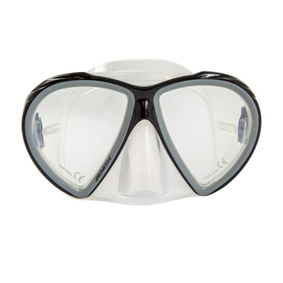XS SCUBA Zenith Twin Lens Drop Point Wide View Downward Visibility Mask