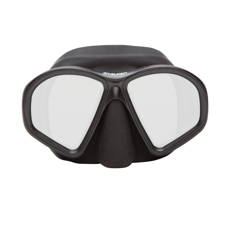 XS SCUBA Stalker Twin Lens Drop Point Low Volume Apnea Spearfishing Mask