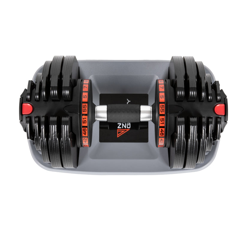 PowerDyne Adjustable Dumbbell Set of 2 Weights - Lift Up To 110lbs Total Strength Training