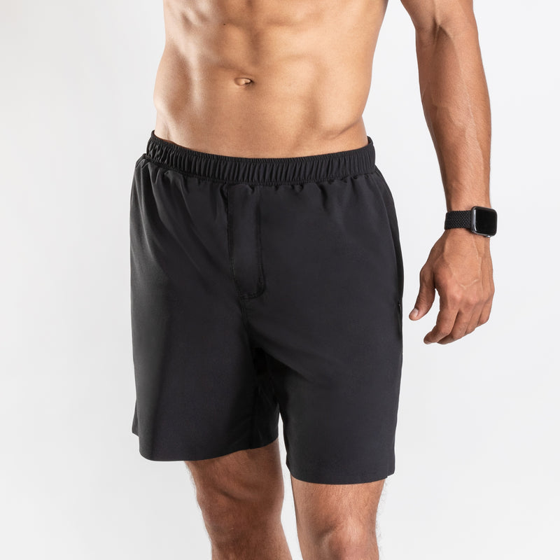 NonZero Gravity Men’s ZinTex Eco Running Shorts with Lining made with Recycled Polyester & Spandex in Coal 