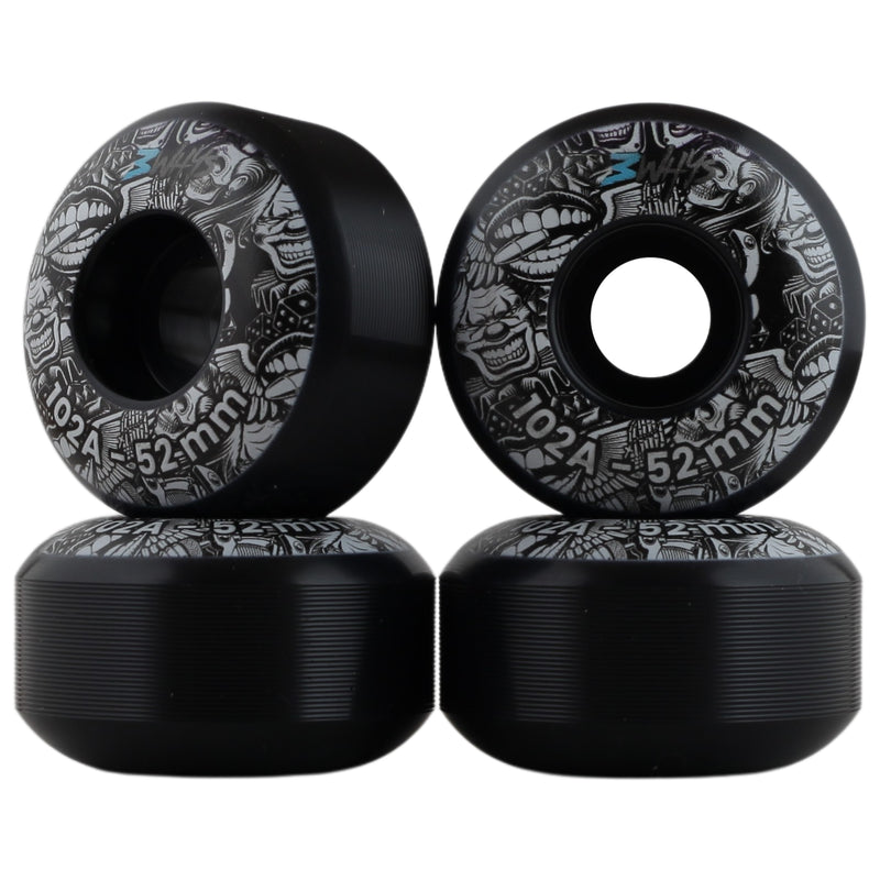 3WHYS 52mm 102A Lucky Bullet Skateboard Wheels (Set of 4)