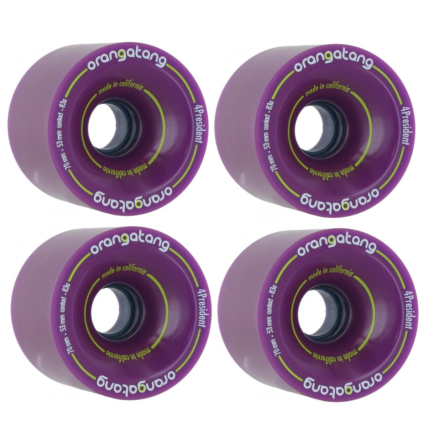 スケートボード Orangatang 4President 83a Orangatang 4President Longboard Wheels | 70mm 83A – Shop709.com