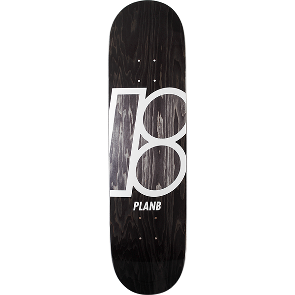 Plan B 8.1 Inch Stained Black Skateboard Deck