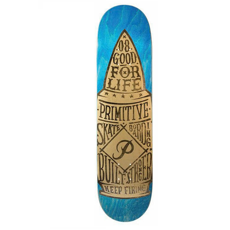 Primitive 7.8 Inch Bullet Blue Skateboard Deck