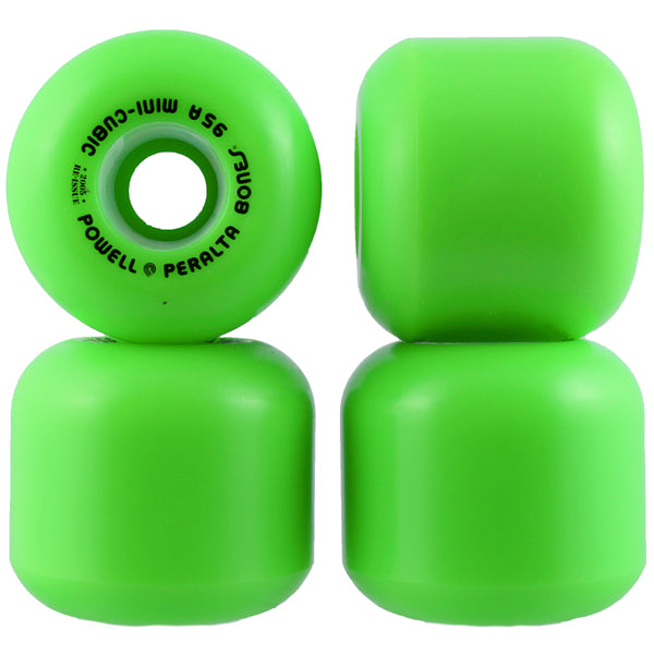 Powell Peralta 64mm Mini-Cubic Green Skateboard Wheels 95a