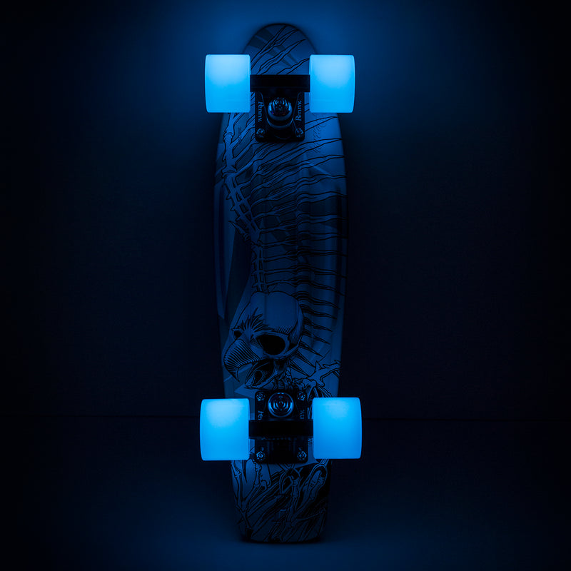 Penny 22 Inch Plastic Mini Cruiser with Grip Tape: Hawk Full Skull