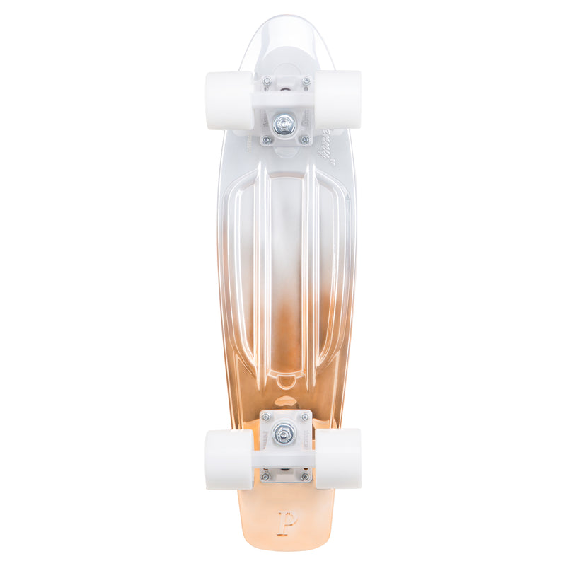 22-Inch White Copper Fade Penny Board