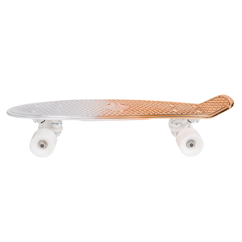 22-Inch White Copper Fade Penny Board