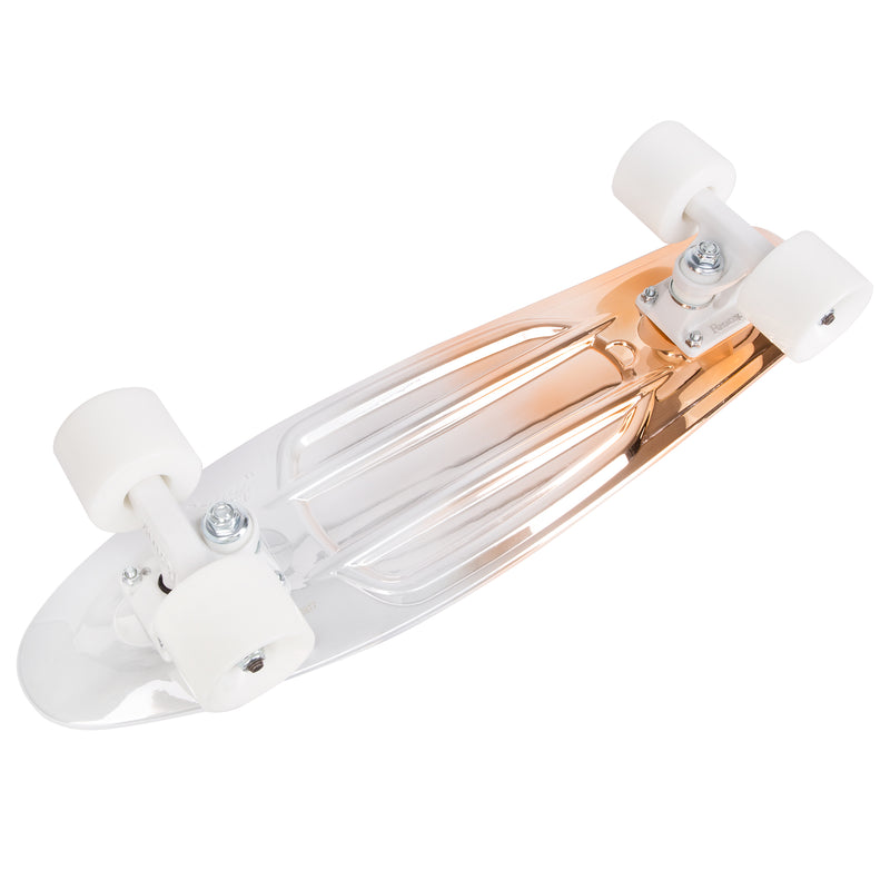 22-Inch White Copper Fade Penny Board