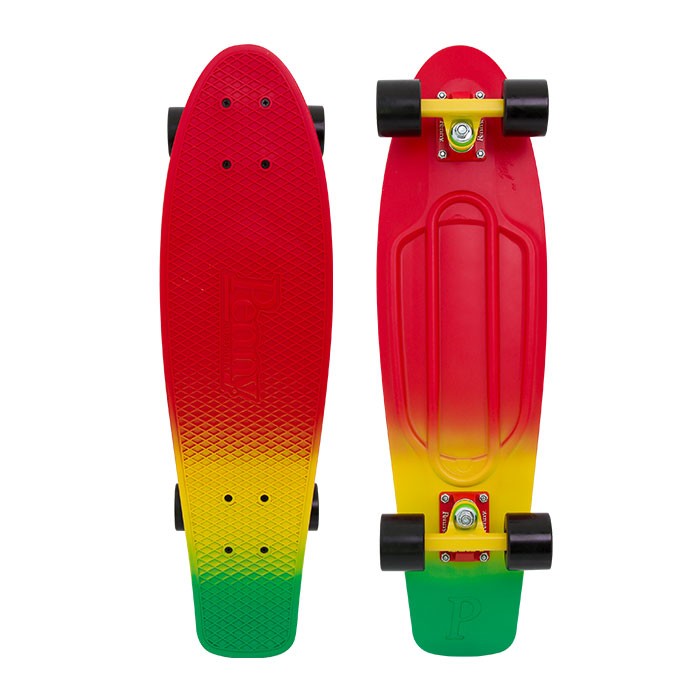 27-Inch Red Down Penny Board
