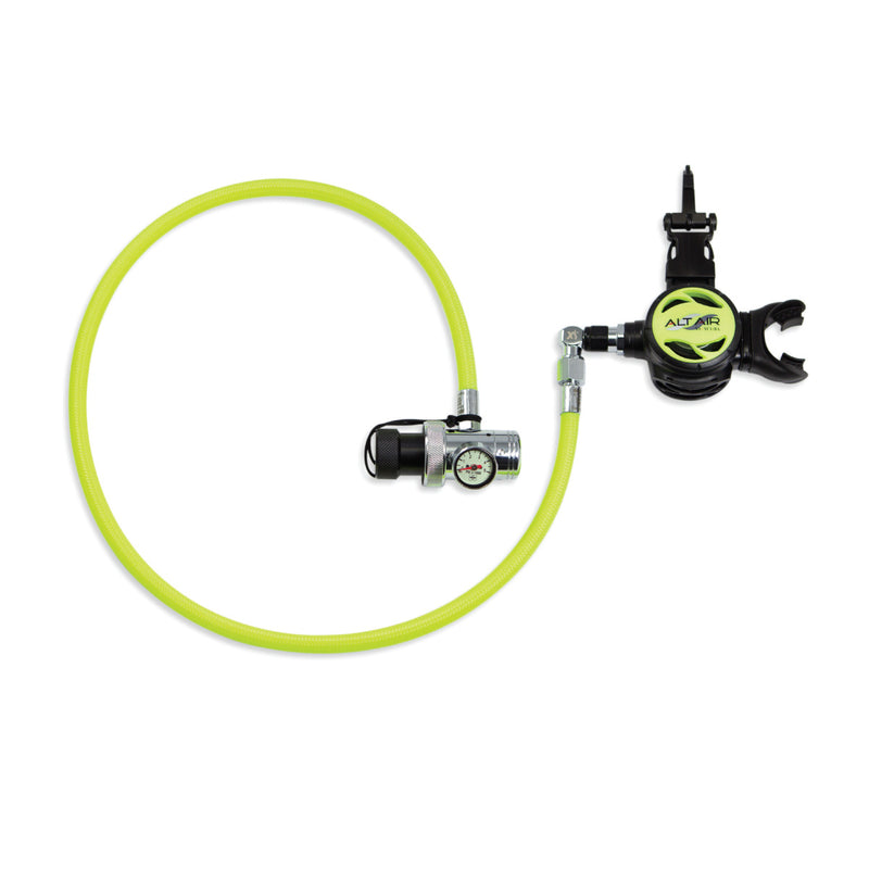 XS SCUBA Complete Pony Regulator DIN 1st Stage 0 To 5000 PSI