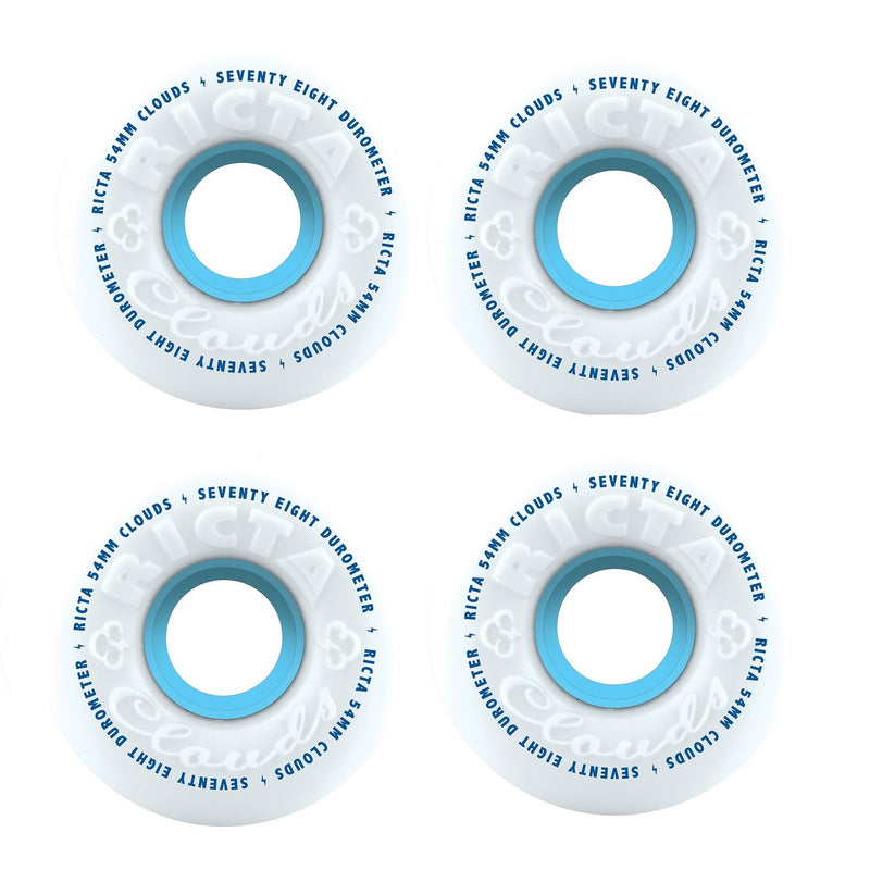 RICTA Skateboard Wheels Clouds 54mm 78a 4 Pack