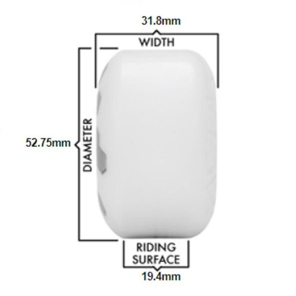 Ricta White Clouds Skateboard Wheels | 52mm 92A