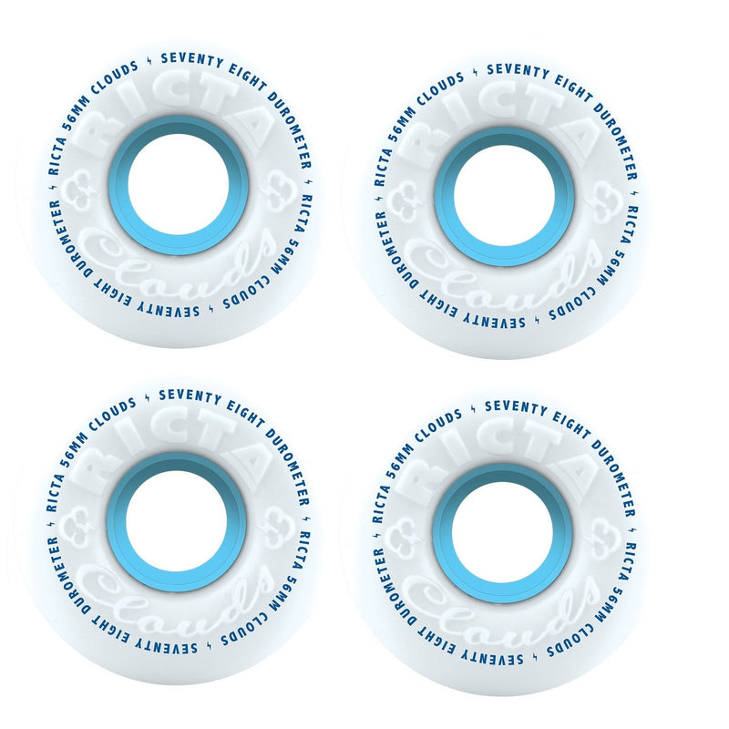 Ricta White Clouds Skateboard Wheels | 56mm 78A