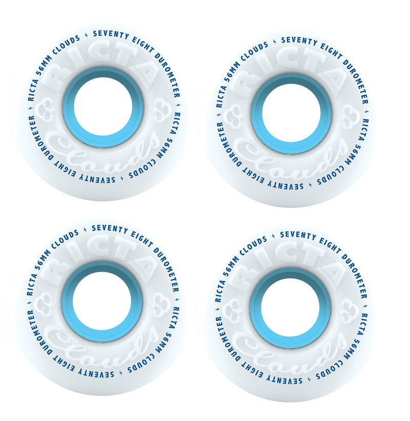 Ricta White Clouds Skateboard Wheels | 56mm 78A