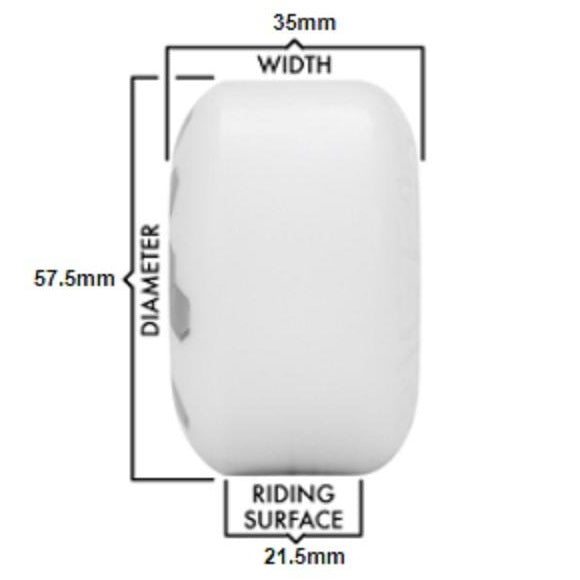Ricta White Clouds Skateboard Wheels | 57mm 86A