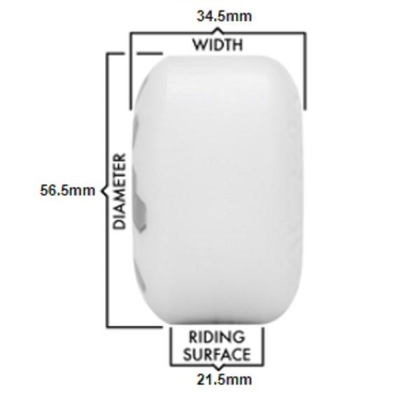 Ricta White Clouds Skateboard Wheels | 56mm 92A