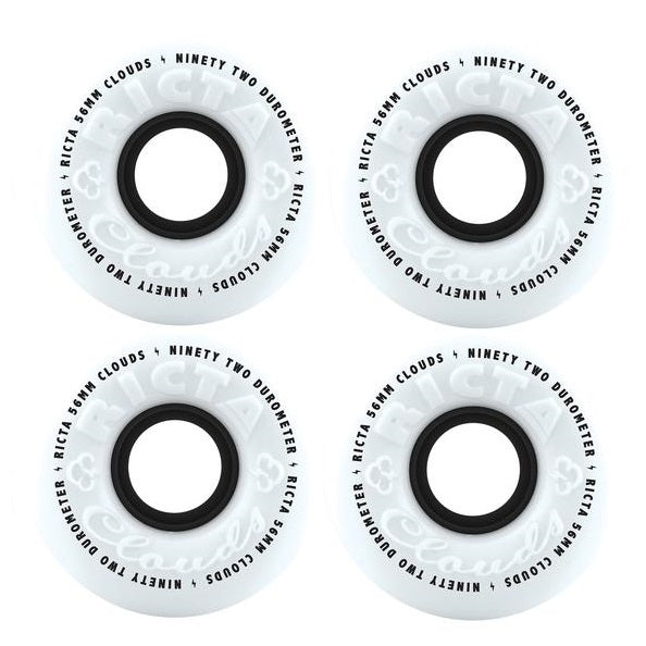 Ricta White Clouds Skateboard Wheels | 56mm 92A
