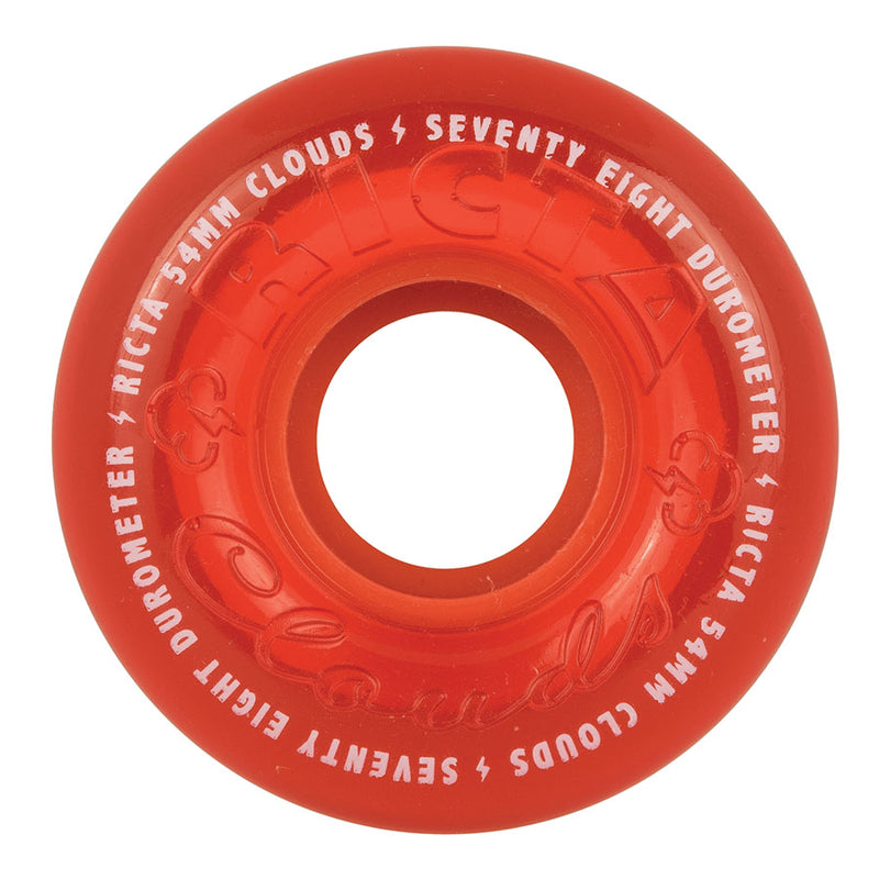 Ricta Red Crystal Clouds Skateboard Wheels | 54mm 78A