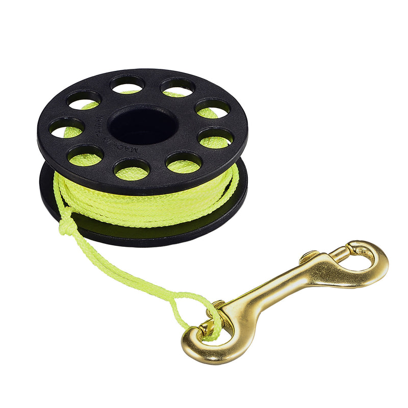 IST RL5 50Ft. / 15M Diver Lift Line Finger Reel with Double-Ended Bolt Snap