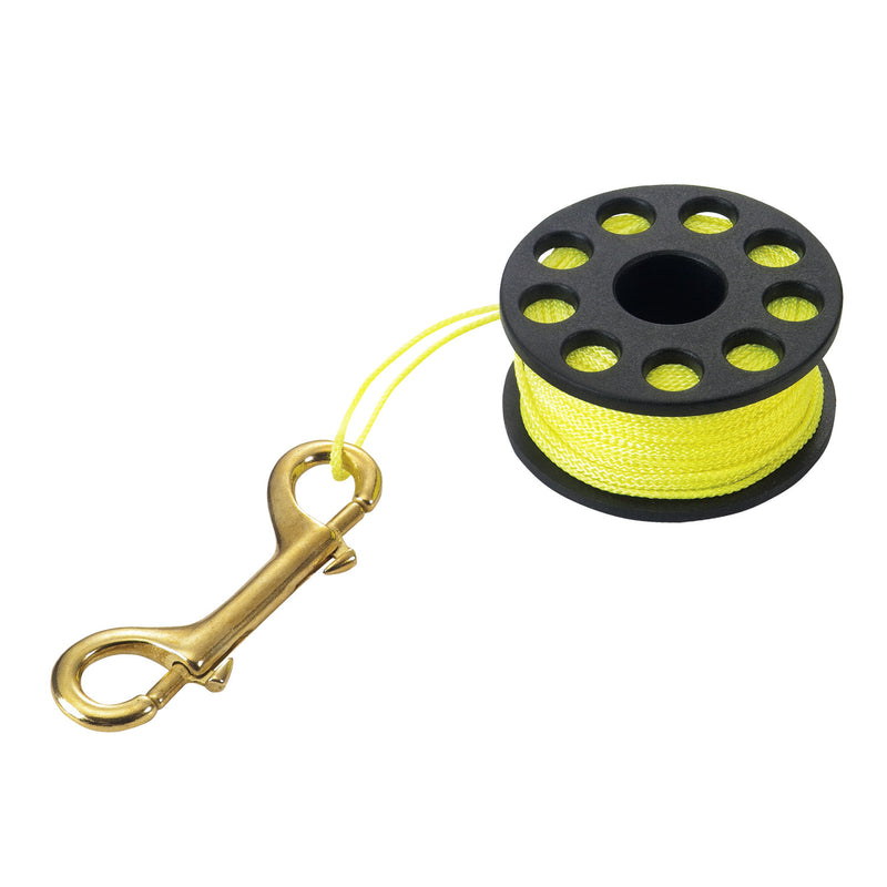 IST 100Ft. / 30M Diver Lift Line Finger Reel with Double-Ended Bolt Snap