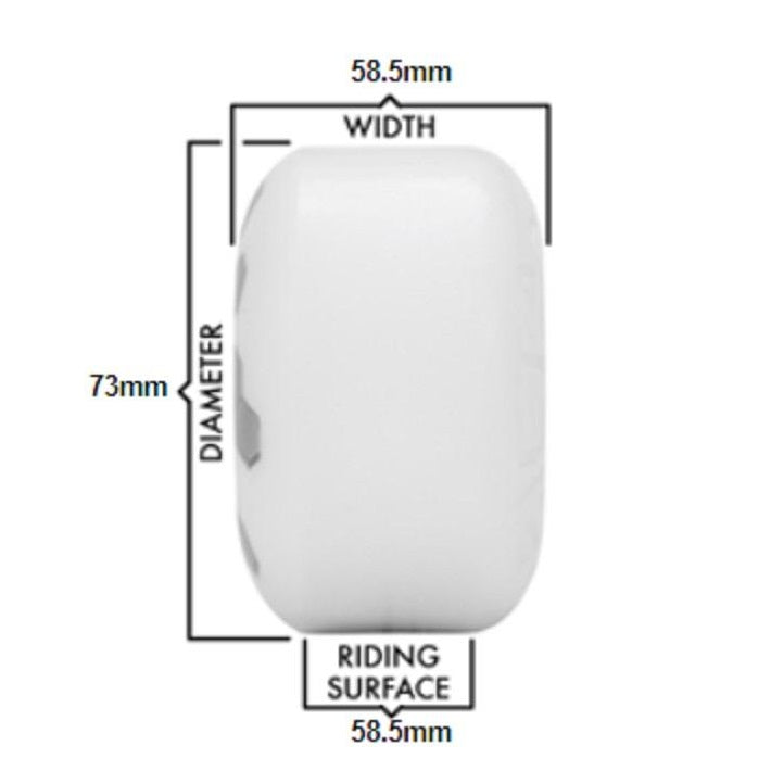 Road Rider Skateboard Wheels Shred Mags 73mm Team 80a 4 Pack