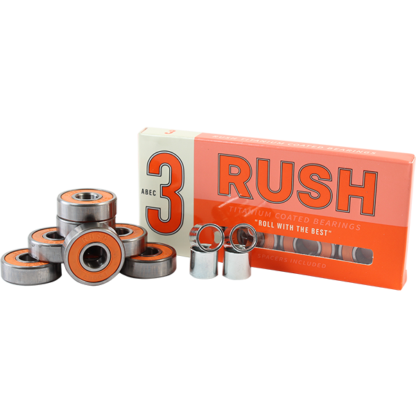 Rush ABEC 3 Skateboard Bearings