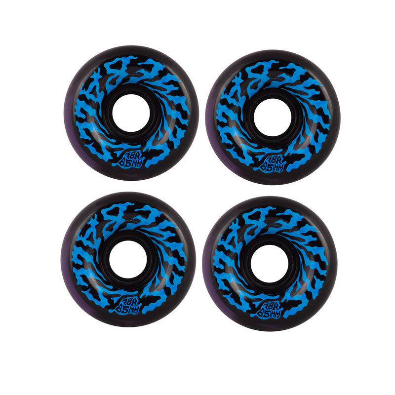 Santa Cruz Black Purple Swirl Slimeballs Skateboard Wheels Slime Balls | 65mm 78A