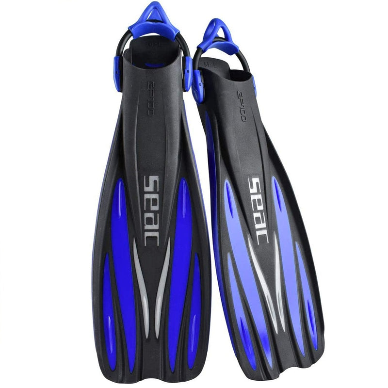 SEAC GP 100 S, Professional Adjustable Diving Fins with Elastic Strap Sling Strap